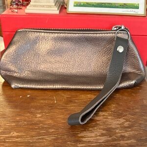 Elegant Metallic Wristlet Clutch